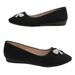 Cross-border French-style Flat For Women, New Spring-summer Versatile Loafers, Black Bow-tie Shallow Single Shoes_vogvips.com
