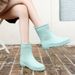 Fashion And Casual Women's Drawstring Rain Shoes Sizes 36-41_vogvips.com