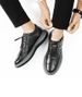 Men's Leather Casual Shoes Board Shoes Young And Young Lace-up Men's Shoes_vogvips.com