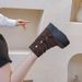 Martin Increasing Inner Height For Women Autumn Winter New Thick Sole Short Tube Snap Button Solid Color Design P_vogvips.com