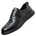 Toe Men's Layer Cowhide Spring New Style Business Casual High-end Genuine Leather Men's Thick Soled Single Shoes_vogvips.com