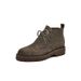 2025 New Lace-up Short For Women Spring And Autumn Single Heel Loafers Thick Sole Ankle British Style Martin Boots_vogvips.com