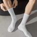 10/20 Pair Men Women Anti Odor Knitted Mid Tube Socks Suitable All Seasons Sweat Absorbing Breathable Couples Casual_vogvips.com