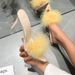 Size 35-43, Plus-size Women's Shoes 41, Cross-border European And American Furry Sandals, Fairy-style Sexy Stiletto_vogvips.com