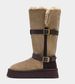 Furry 2025 Winter New Short Tube Warm Cotton Shoes Thick Sole Fleece-Lined Mid-Calf Snow Boots For Women_vogvips.com