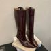 666-2~ Low Heel French Pointed Toe Over-the-Knee Women's 2025 Autumn New High Tube Riding Boots_vogvips.com