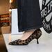 6092 Style Fashion Leopard Print High Heels For Women In Spring Autumn, Pointed Shallow Mouth Kitten Heels, Temperament,_vogvips.com