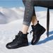 2024 Winter Shallow Mouth Short For Women Genuine Martin Top Layer Cowhide Retro Leather With Fleece Soft Sole Women's_vogvips.com