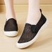 Summer One-pedal Breathable And Lightweight Soft-soled Single-net Fly-woven Shoes_vogvips.com