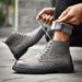 Men's Thick-soled Martin Boots Men's Short Boots Leather Boots Fleece Thermal Boots Tooling Boots_vogvips.com