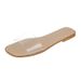 Women's New Summer Flat Sandals Transparent Outdoor Wear Fashion Candy Color Open Toe Casual Slide Slippers For Ladies_vogvips.com