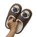 Autumn Winter Pug Cotton Women Home Indoor Cartoon Soft Sole Warm Non-Slip Slippers For Men_vogvips.com