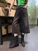 Hollow Star Western Cowboy Workwear Martin For Women Summer Thick Heel 2024 Melad Mid-Calf Short Boots Versatile_vogvips.com