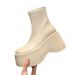 Ultra High Heel Black Wome, Petite Thick Sole Platform Height Icreasig Versatile 2024 New Style Marti Boots For_vogvips.com