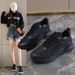 Sneakers Women's Breathable Daily Casual Shoes Dance Square Running Shoes_vogvips.com