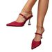 2026 Summer Women's Shoes: Fashionable And Elegant Open-Back Mule High Heels With Full Rhinestones, Versatile New Style_vogvips.com