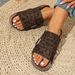 2026 New Summer Women's Casual Non-slip Wear-resistant Open-toe Slipper Fashionable Leopard Print Decorative Large Size_vogvips.com