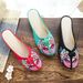 Slippers Embroidered Cloth Shoes China-Chic Quintessence Facial Makeup Flowery Women's Sandals_vogvips.com