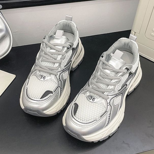Height Increasing Breathable Dad For Women Summer New Style Thick Sole Fashionable Versatile Casual Sports Trendy_vogvips.com