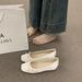 French Fairy Dress Ballerina With Hidden Wedge Heel, Versatile And Comfortable, Gentle Evening Shoes_vogvips.com