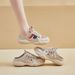 Half-trust Dad Shoes Female Student Thick-soled Heightening Shoes Casual Hollow Breathable_vogvips.com