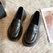Japanese Small Leather Shoes Women's Autumn British Style Black Platform Loafers One Pedal Jk Uniform Single Shoes_vogvips.com