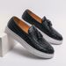 2025 Summer Versatile Soft Soled Leather With Tassel Bean For Men's Business, Breathable Sleeves, Casual And Fun Shoes_vogvips.com