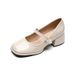 thick-soled Mary Jane Shoes For Women, French Retro Small Leather Shoes With Thick Heels For Women_vogvips.com