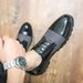Euro Step New Season Spring Fashion Trend Outdoor Large Size Brogue Floral Patchwork Men's Leather Shoes_vogvips.com