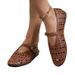 Large Mesh And Fashionable Flat Sandals Women's Summer New TEUM Breathable Casual Single Shoes For Women_vogvips.com