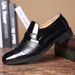 Men's Dress Shoes – Breathable Slip-Resistant Pointed Toe Business Casual Shoes For Office & Everyday Wear Breathable & Slip-Resistant_vogvips.com