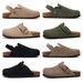 Crestar Women's Suede Clogs With Adjustable Strap Fashion Cork Footbed Genuine Leather Mules New Comfort Slip On Potato_vogvips.com