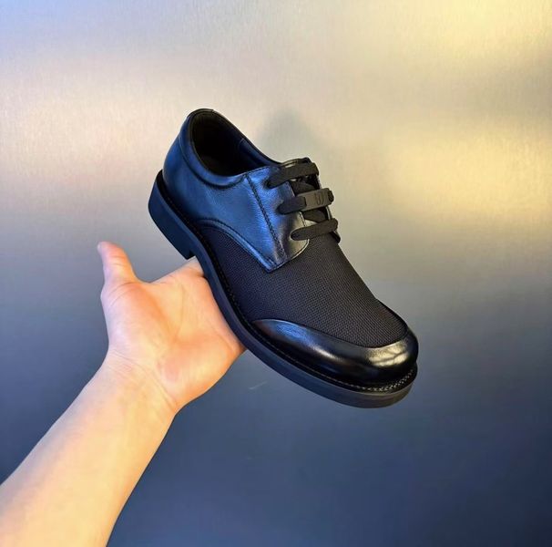 Men's Soft Leather Breathable Thin Mesh Business Casual Shoes Korean Style Soft Bottom Leather Shoes Summer Rubber Sole_vogvips.com