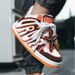 Men's American Street Letters, Niche Bread Skateboarding Shoes, Thick Soles, High Tops, Casual And Moral Training Shoes_vogvips.com