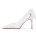 Milk Silk Hollow-out Pointed-toe Stiletto Bridal Breathable Mesh Wedding Shoes, Popular Cross-border Bridesmaid Shoes_vogvips.com