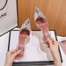 Women's 2026 New Summer Transparent Crystal Fairy Style Pointed Toe High Heel Sandals With Thin Heel, Ins Trend_vogvips.com