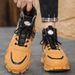 Men's Waterproof Slip-Resistant Work Boots High Top Casual Martin Boots For Outdoor Hiking Comfortable PU Leather Shoes_vogvips.com