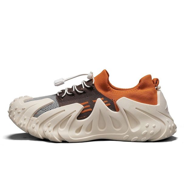 Men’s Shoes 2026 New Summer Breathable Flyknit Mesh Sneakers Men’s Casual Travel Hiking Chunky-Soled Dad Shoes_vogvips.com
