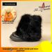 Women's Short Sheepskin Integrated Cotton Shoes Round Toe Style Furry Elegant Snow Boots Fleece Lined Thick Sole Autumn_vogvips.com