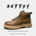 Martin Boots Men's Velvet Medium Boots Men's Shoes Genuine Leather Men's Retro Tooling Boots_vogvips.com