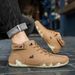 European Warm Series Top Layer Cowhide High-top Martin Cotton Shoes Octopus Autumn Winter Fleece-lined Unisex Outdoor Ankle Boots_vogvips.com