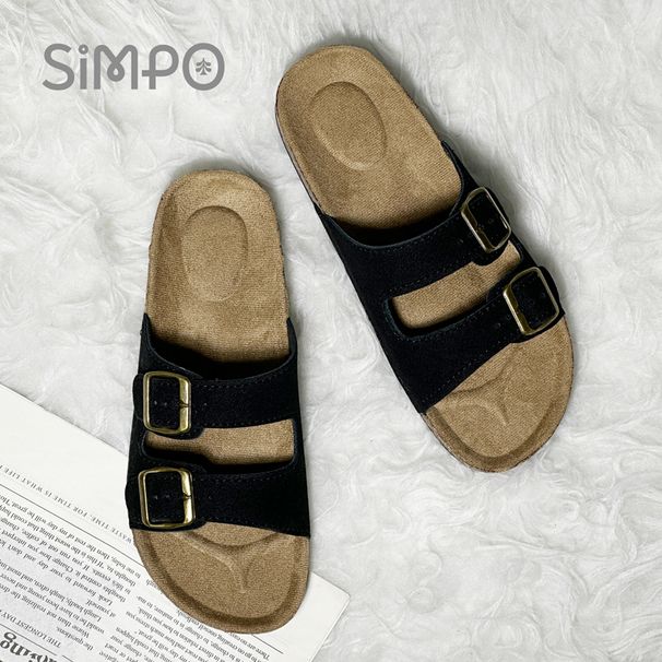 1 Pair Of Leather Sandals For Men And Women Beach Sandals 2025 Designer Men's Comfortable Slipper Original Brands Shoes_vogvips.com
