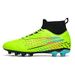 High-Top Soccer Cleats For Men & Women - AG/TF Studs For Outdoor Training & Matches - Lightweight Synthetic Leather Upper With Anti-Slip Rubber Sole -_vogvips.com