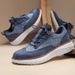 Men's Woven Patchwork Brogue Casual Sneakers Soft Lightweight Cushioned Non Slip Lace Up Walking Fashion Daily Comfort Dress Shoes_vogvips.com
