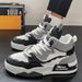 Men's Big Size High Top Casual Skate Shoes Fashion Trend Sneakers Comfort Walking Shoes Plus Size 41-48 Breathable Lace Up_vogvips.com