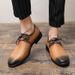 Cross-border Large Size Shoes, Sizes 38-48, Gradient Color Men's Casual Trendy Personalized Leather Shoes_vogvips.com
