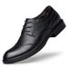 Men's Dress Leather Shoes Casual Single Shoes Lace-up Work Men's Shoes Pointed Large Size Shoes_vogvips.com