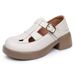 Coarse Heel 2025 Summer Versatile Baotou Sandals Large Thick Women's Lightweight Soft Soled Casual Roman Shoes_vogvips.com