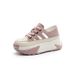 Chunky Sneakers Thick Sole Leather Hollow Out Women Summer 2024 New Retro Lightweight Height Increasing Casual Sports_vogvips.com