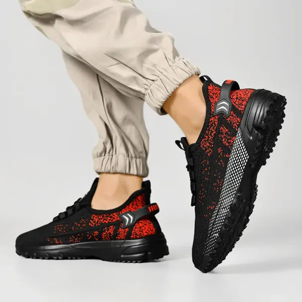 High Quality 2025 Non-slip Wear-resistant Breathable Mesh Flying Weaving Explosion Fashion Casual Men's Shoes Outdoor Shoes_vogvips.com